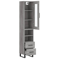 Thumbnail for Highboard Grau Sonoma 34,5x34x180 cm Holzwerkstoff