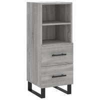 Thumbnail for Highboard Grau Sonoma 34,5x34x180 cm Holzwerkstoff