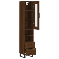 Thumbnail for Highboard Braun Eichen-Optik 34,5x34x180 cm Holzwerkstoff