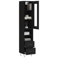 Thumbnail for Highboard Schwarz 34,5x34x180 cm Holzwerkstoff