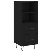 Thumbnail for Highboard Schwarz 34,5x34x180 cm Holzwerkstoff