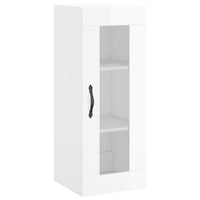 Thumbnail for Highboard Hochglanz-Weiß 34,5x34x180 cm Holzwerkstoff