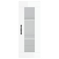 Thumbnail for Highboard Hochglanz-Weiß 34,5x34x180 cm Holzwerkstoff