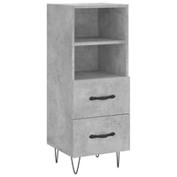 Thumbnail for Highboard Betongrau 34,5x34x180 cm Holzwerkstoff