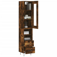 Thumbnail for Highboard Räuchereiche 34,5x34x180 cm Holzwerkstoff