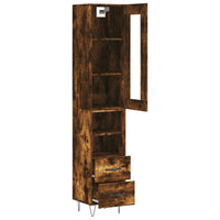 Thumbnail for Highboard Räuchereiche 34,5x34x180 cm Holzwerkstoff