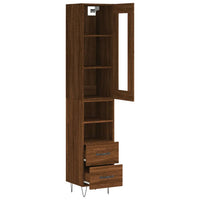 Thumbnail for Highboard Braun Eichen-Optik 34,5x34x180 cm Holzwerkstoff