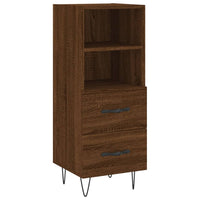 Thumbnail for Highboard Braun Eichen-Optik 34,5x34x180 cm Holzwerkstoff