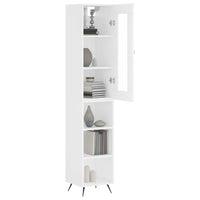 Thumbnail for Highboard Weiß 34,5x34x180 cm Holzwerkstoff