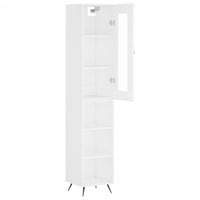 Thumbnail for Highboard Weiß 34,5x34x180 cm Holzwerkstoff