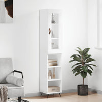 Thumbnail for Highboard Weiß 34,5x34x180 cm Holzwerkstoff