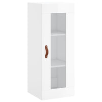 Thumbnail for Highboard Hochglanz-Weiß 34,5x34x180 cm Holzwerkstoff