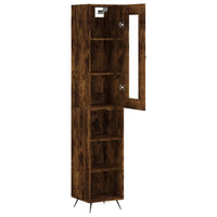 Thumbnail for Highboard Räuchereiche 34,5x34x180 cm Holzwerkstoff