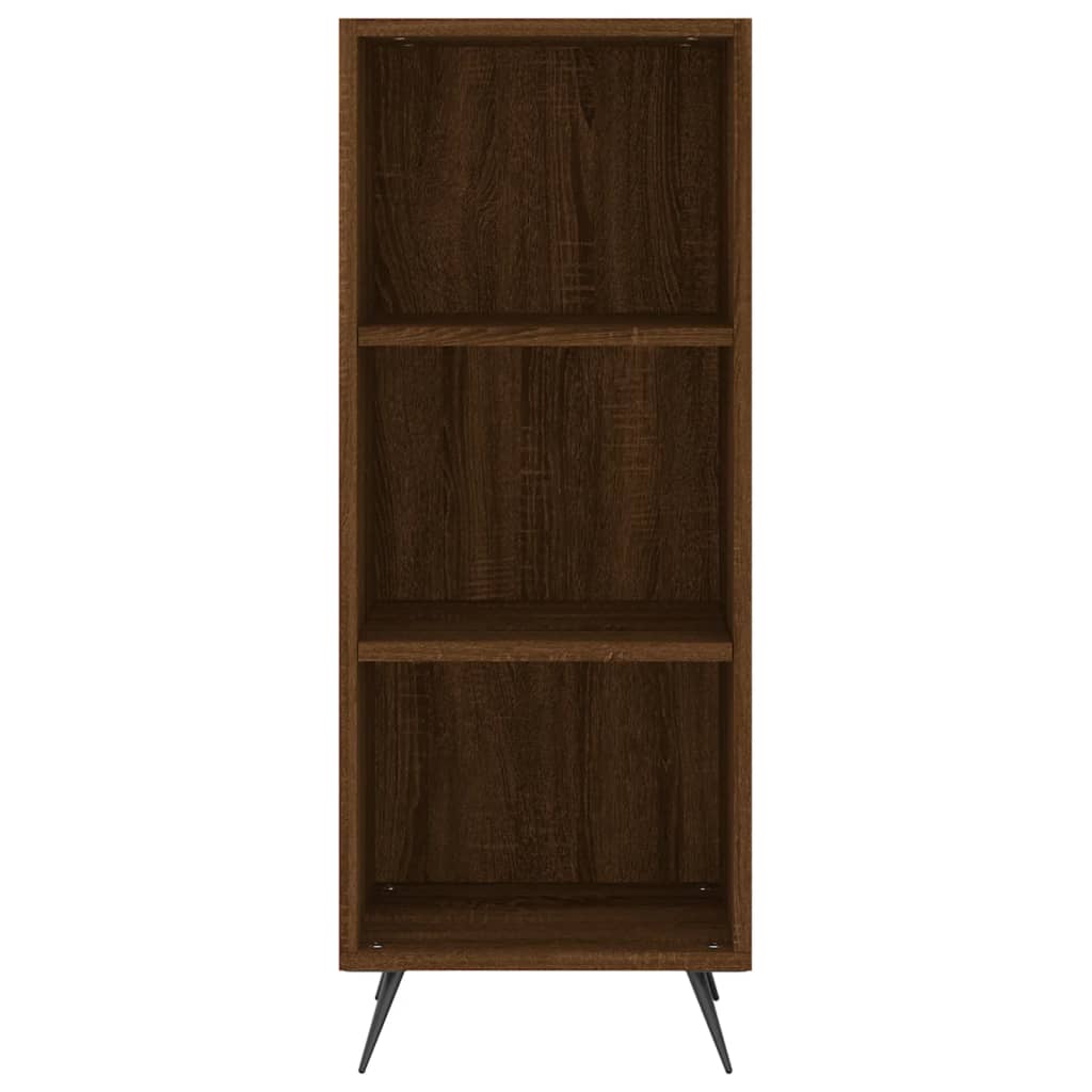 Highboard Braun Eichen-Optik 34,5x34x180 cm Holzwerkstoff