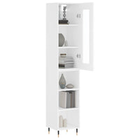 Thumbnail for Highboard Weiß 34,5x34x180 cm Holzwerkstoff