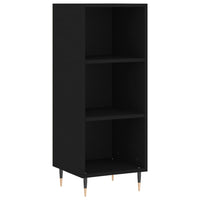 Thumbnail for Highboard Schwarz 34,5x34x180 cm Holzwerkstoff