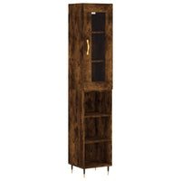 Thumbnail for Highboard Räuchereiche 34,5x34x180 cm Holzwerkstoff