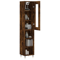 Thumbnail for Highboard Räuchereiche 34,5x34x180 cm Holzwerkstoff