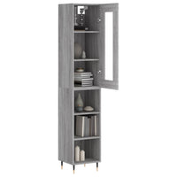 Thumbnail for Highboard Grau Sonoma 34,5x34x180 cm Holzwerkstoff