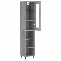 Thumbnail for Highboard Grau Sonoma 34,5x34x180 cm Holzwerkstoff