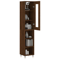 Thumbnail for Highboard Braun Eichen-Optik 34,5x34x180 cm Holzwerkstoff