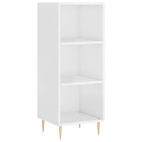 Thumbnail for Highboard Hochglanz-Weiß 34,5x34x180 cm Holzwerkstoff