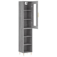Thumbnail for Highboard Grau Sonoma 34,5x34x180 cm Holzwerkstoff