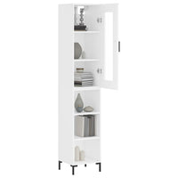 Thumbnail for Highboard Weiß 34,5x34x180 cm Holzwerkstoff