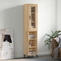 Thumbnail for Highboard Sonoma-Eiche 34,5x34x180 cm Holzwerkstoff