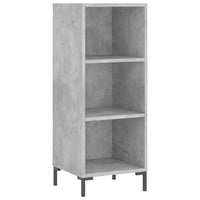 Thumbnail for Highboard Betongrau 34,5x34x180 cm Holzwerkstoff