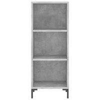 Thumbnail for Highboard Betongrau 34,5x34x180 cm Holzwerkstoff