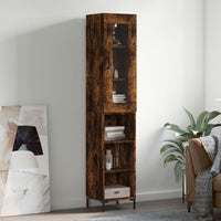Thumbnail for Highboard Räuchereiche 34,5x34x180 cm Holzwerkstoff