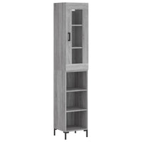 Thumbnail for Highboard Grau Sonoma 34,5x34x180 cm Holzwerkstoff
