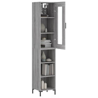 Thumbnail for Highboard Grau Sonoma 34,5x34x180 cm Holzwerkstoff