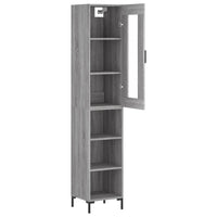 Thumbnail for Highboard Grau Sonoma 34,5x34x180 cm Holzwerkstoff