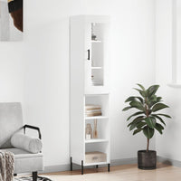 Thumbnail for Highboard Weiß 34,5x34x180 cm Holzwerkstoff