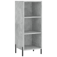 Thumbnail for Highboard Betongrau 34,5x34x180 cm Holzwerkstoff