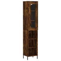 Thumbnail for Highboard Räuchereiche 34,5x34x180 cm Holzwerkstoff
