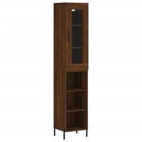 Thumbnail for Highboard Braun Eichen-Optik 34,5x34x180 cm Holzwerkstoff