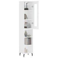 Thumbnail for Highboard Weiß 34,5x34x180 cm Holzwerkstoff