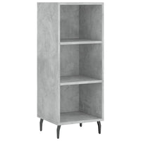 Thumbnail for Highboard Betongrau 34,5x34x180 cm Holzwerkstoff