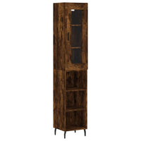 Thumbnail for Highboard Räuchereiche 34,5x34x180 cm Holzwerkstoff