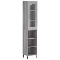 Thumbnail for Highboard Grau Sonoma 34,5x34x180 cm Holzwerkstoff