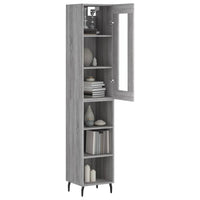 Thumbnail for Highboard Grau Sonoma 34,5x34x180 cm Holzwerkstoff
