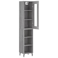Thumbnail for Highboard Grau Sonoma 34,5x34x180 cm Holzwerkstoff