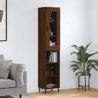 Thumbnail for Highboard Braun Eichen-Optik 34,5x34x180 cm Holzwerkstoff