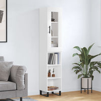 Thumbnail for Highboard Weiß 34,5x34x180 cm Holzwerkstoff