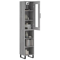 Thumbnail for Highboard Grau Sonoma 34,5x34x180 cm Holzwerkstoff