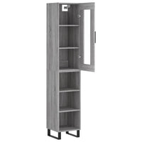 Thumbnail for Highboard Grau Sonoma 34,5x34x180 cm Holzwerkstoff
