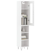 Thumbnail for Highboard Weiß 34,5x34x180 cm Holzwerkstoff